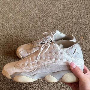 Jordan 13 Retro Low Sneakers (Pure Platinum)